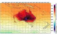 スマホが壊れる？ほどの豪の猛暑、天気図に見たことない色が