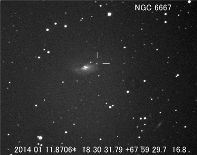 【天文】板垣さんがりゅう座の銀河に超新星2014Fを発見　今年1個目、通算で91個目