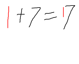 1+7=7になるもの